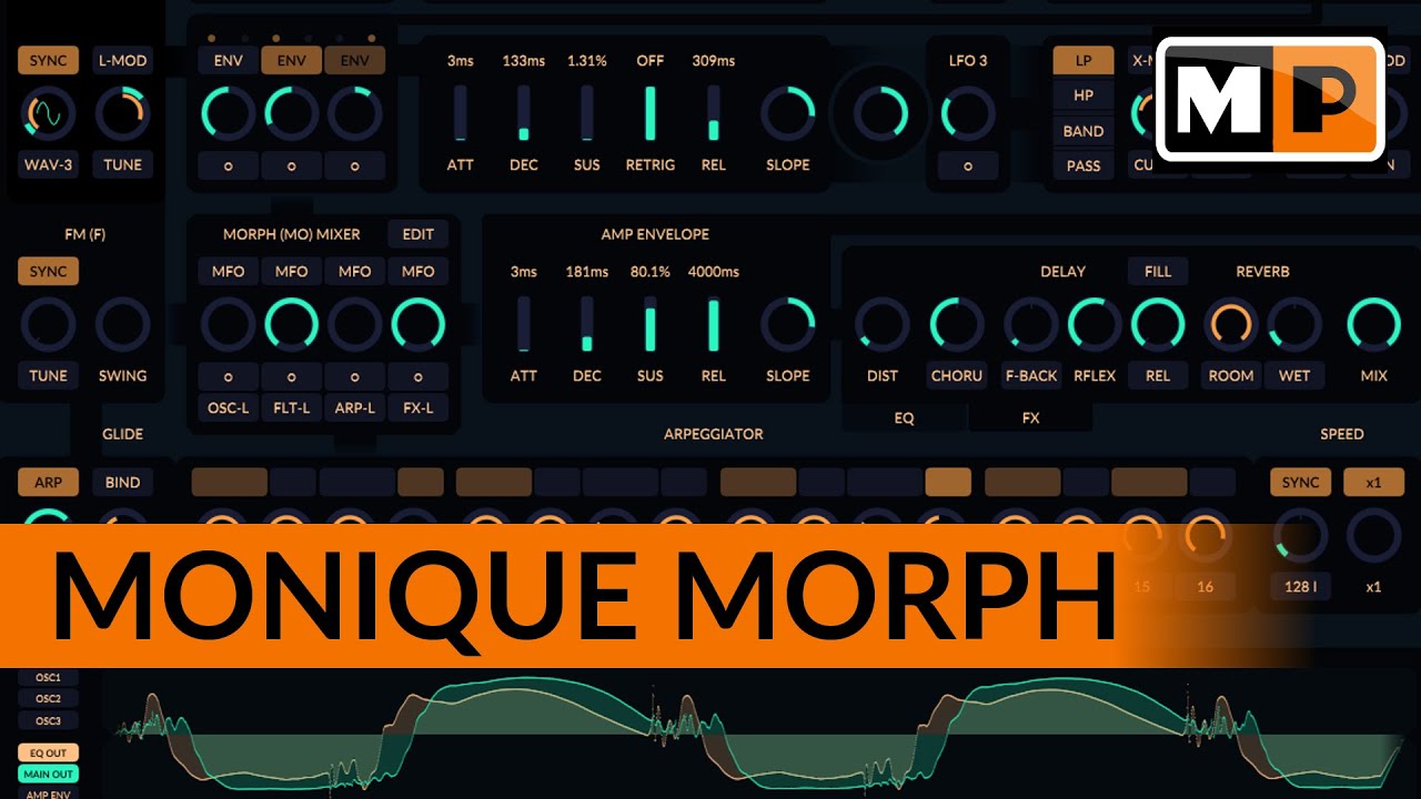 Морф звуки. Лучшие синтезаторы VST. Плагин Morph. Morph VST. Monique VST.